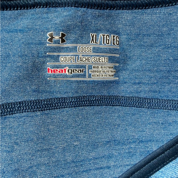 Under Armour Men's Blue Heatgear Tank Top - Picture 3 of 3